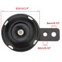 WOOSTAR 12V Moto Klaxon électrique 105db Étanche Remplacement pour Scooter Cyclomoteur Pit Bike Dirt Bike