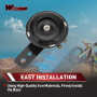 WOOSTAR 12V Moto Klaxon électrique 105db Étanche Remplacement pour Scooter Cyclomoteur Pit Bike Dirt Bike