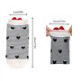 10 Paires Chaussettes de Cheville pour Femmes, Coton Mignon Amour Coeur Rayé Conception Dames Chaussettes Courtes Respirantes po