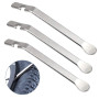 3pcs Levier de Pneu de Vélo Cuillère de Leviers de Pneu Acier Inoxydable Démonte Pneu de Vélo Métal Levier Démonte-Pneu Pelle Ti