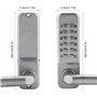 1-11 Chiffres Clavier Serrure De Porte Bouton Poussoir Serrure CodéE Pas De Puissance Combinaison Clé Bouton Serrure En Alliage 