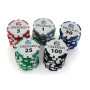 Grimaud - Malette de Poker Premium 500 jetons 11,5g marqués - 2 jeux de 54 cartes - jetons Dealer - Livret de règle - Mallette e