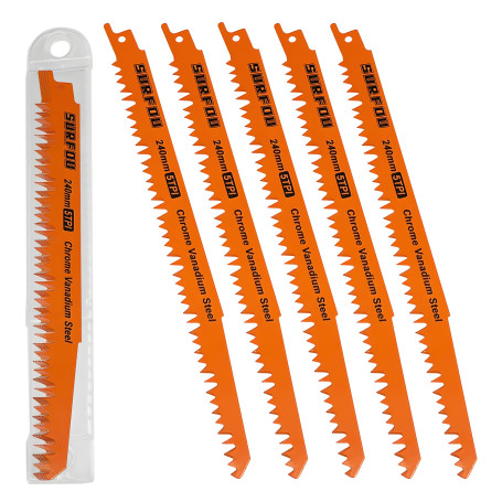 SURFOU Lame Scie Sabre 5 Pièces