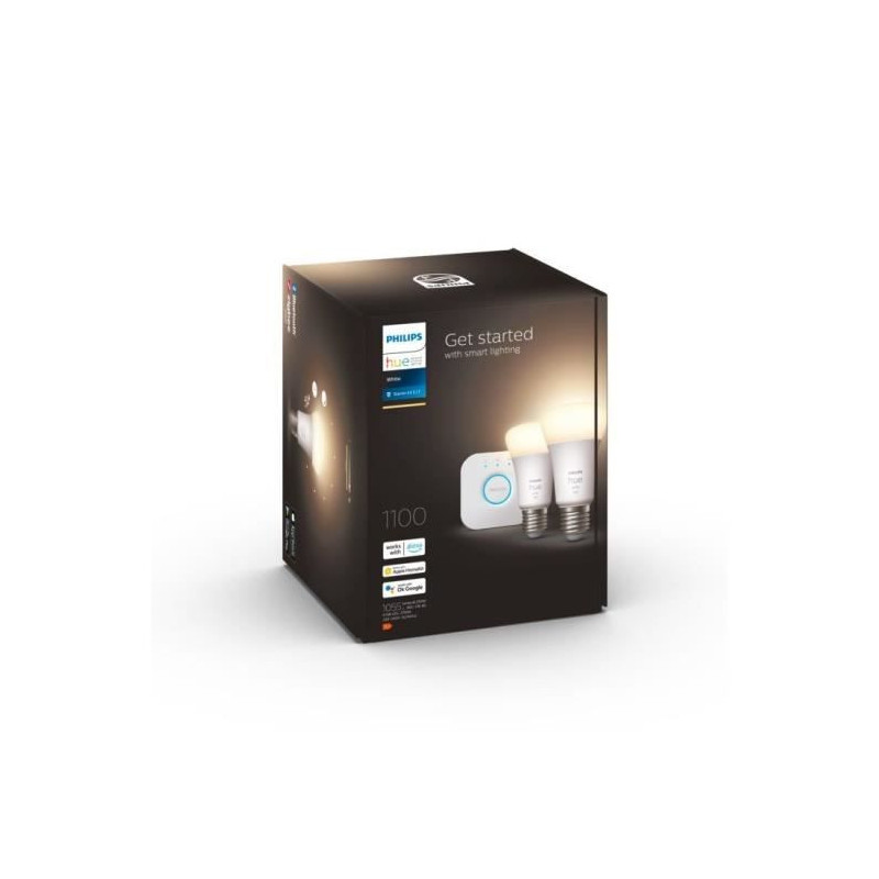 Image secondaire de Philips Hue White Kit de démarrage : 2 ampoules connectées E27 (1100)