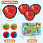 Jeu de Balle Velcro avec 4 Palettes 4 Balles, Balle Raquette Scratch Jeux, Enfants Lancer Catch Ball Jouet, Jouet Plage Jardin P