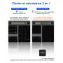 Pavé Numérique sans Fil avec Calculatrice - Clavier Numérique sans Fil Bluetooth & 2,4GHz Numérique Ergonomique avec 34 Touches 