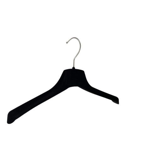 Kiroplast 10 pièces Cintres Velours Chemises Manteau Cintre Velour Antidérapant Cintres Manteaux Velours Noir 39 cm