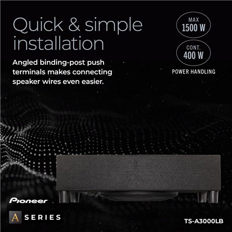 Sanus Support Mural pour amplificateur Sonos – Design Fin Noir avec loquet verrouillable pour Plus de sécurité – Support Discret