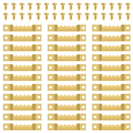 30 Pièces Accroche Tableau Crochet Cadre,Fixations pour Cadres,Mural Attache Cadre Accroche Cadre ,pour Cadres Photo Affiches Pe