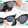 KILDOWS 30 Paires Coussinet Lunettes Nez en Silicone, Plaquettes de Nez Lunettes Antidérapant, Coussinets Nasaux Adhésif pour Lu