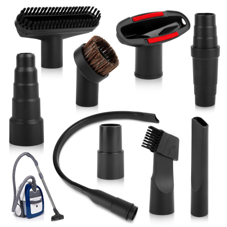 9 Pièces Accessoires pour Aspirateur,Embout Aspirateur - Brosse Aspirateur Universel,pour Meubles Brosse Aspirateur Accessoires,