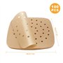 100 Papier Sulfurisé Air Fryer,Perforé Papier Cuisson Air Fryer,Jetable Antiadhésive Sans Huile Papier Parchemin Accessoires pou