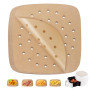 200 Papier Sulfurisé Air Fryer,Perforé Papier Cuisson Air Fryer,Jetable Antiadhésive Sans Huile Papier Parchemin Accessoires pou