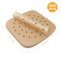 200 Papier Sulfurisé Air Fryer,Perforé Papier Cuisson Air Fryer,Jetable Antiadhésive Sans Huile Papier Parchemin Accessoires pou