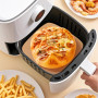200 Papier Sulfurisé Air Fryer,Perforé Papier Cuisson Air Fryer,Jetable Antiadhésive Sans Huile Papier Parchemin Accessoires pou