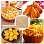 200 Papier Sulfurisé Air Fryer,Perforé Papier Cuisson Air Fryer,Jetable Antiadhésive Sans Huile Papier Parchemin Accessoires pou