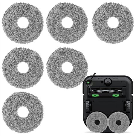 Figarge Ecovacs Deebot t20 Omni Lot de 6 chiffons de nettoyage interchangeables compatibles avec Ecovacs Deebot t20 Omni