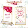 4*6in Support de Menu de Table avec Bordures Dorées/Support Vertical