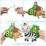 Bannière Animaux Safari Jungle Jungle Bannière de 1er Bebe Photo Bannière 1-12 Mois Bannière Photo Animaux Guirlande Photo 1er A