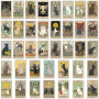 78 Pièces Tarot Vintage Autocollants Retro Stickers set,Vintage Stickers Vintage Autocollants Pour DIY,Décoration d'album Person