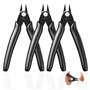 3 Pièces 4.5 Pouces Pinces Coupantes Noires - Mini Pince Coupante Précision pour 3D Print