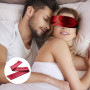 2 Pièces Bandeau Yeux Nuit pour Jeux Adultes, Bandeau Yeux Sommeil Confortable, Sexy Réglable Masque de Sommeil Satin pour Coupl
