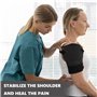 Attelle Épaule à Bandage Réglable,Soutien d'Épaule avec coussin de pression pour hommes et femmes,Taille Adjustable pour déchiru