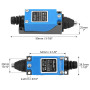 QWORK® Lot de 4 interrupteurs de fin de course momentanés à piston ME-8111, 5 A 250 V AC, NC-NO, haute sensibilité