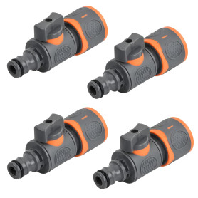 SI SEN 4 Pièces Vanne de Régulation, Adaptateur de Connecteur Rapide pour Vanne d'Arrêt, Raccords Tuyau Rapides Vanne, pour Arro SI SEN 4 Pièces Vanne de Régulation