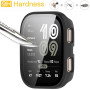 Acadey 2 pièces Coque Protection Écran en Verre Trempé + PC Bumper Compatible avec Amazfit Bip 6 Anti-Rayure Protecteur Étui pou