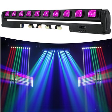 Betopper 10x15W RGBW Led Lyre Beam Barre Lumières de Scène