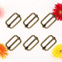 SUPVOX 100 pcs Boucles À Rouleaux Glissière Boucle Coulissante Ceinture Connexion Bandoulière En Métal Boucles De Broche pour BR