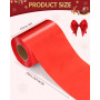 10cm x 22m Ruban Satin Large pour Cadeau Emballage Cérémonie Mariage Noël