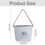 Pot de Fleurs Suspendu Jardinières - Demi-Cercle Galvanisé Vase Mural Pots Intérieur et ExtéRieur Mur Décoration Suspendue pour