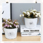 Pot de Fleurs Suspendu Jardinières - Demi-Cercle Galvanisé Vase Mural Pots Intérieur et ExtéRieur Mur Décoration Suspendue pour