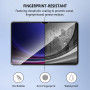 Pollachi Lot de 2 films de protection d'écran en verre trempé pour Samsung Tab S10 Ultra Dureté 9H Incassable Anti-traces de doi