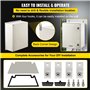 VEVOR Boîtier en fibre de verre NEMA, 60x50x23 cm, coffret armoire électrique NEMA 4X, IP66 étanche et anti-poussière, boîte de