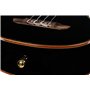 Ortega Guitars Ukulélé Tenor Acoustique – Série Onyx – Housse Incluse – Épicéa / Acajou, Noir (RUOX-TE)