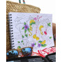 ColorIt Livre de coloriage pour adulte - Scènes tropicales colorées - 50 motifs recto - Papier épais et lisse - Couverture rigid