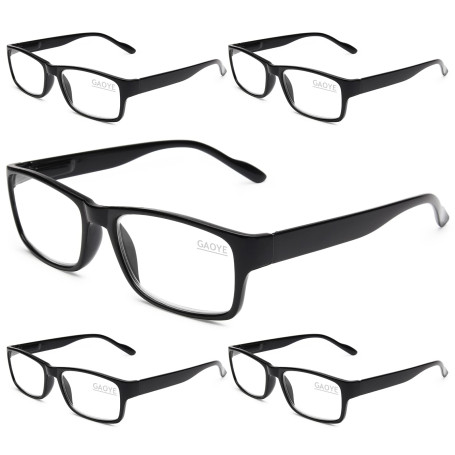 Gaoye Lot de 5 lunettes de lecture pour hommes