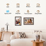 Dragon Touch Cadre photo numérique WiFi 10 pouces IPS écran tactile affichage numérique cadre photo numérique, 32 Go de stockage