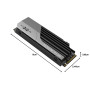 Silicon Power XS70 SP04KGBP44XS7005 Disque Dur SSD avec dissipateur Thermique Compatible avec Playstation 5, Nvme PCIe Gen4 M.2