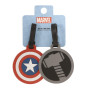 Disney Marvel Thor et Captain America Lot de 2 étiquettes à bagages Multicolore