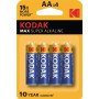 Kodak Pile Alcaline Max 6Lr61-9V Bl1, 1 Unité