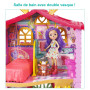 Enchantimals Coffret Maison De Danessa Biche, Mini-Poupée Et Figurine Animale Sprint, 4 Espaces De Jeu Et Accessoires, Jouet Po