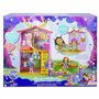 Enchantimals Coffret Maison De Danessa Biche, Mini-Poupée Et Figurine Animale Sprint, 4 Espaces De Jeu Et Accessoires, Jouet Po