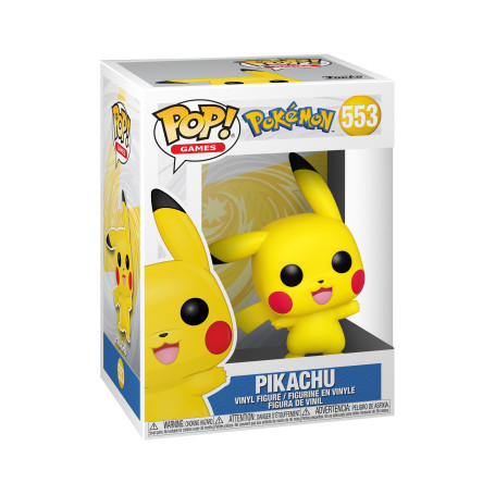 Funko Pop! Games: Pokémon - Pikachu - (Waving) - (Waving) - Figurine en Vinyle à Collectionner - Idée de Cadeau - Produits Offic