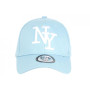 Hip Hop Honour Casquette Enfant Bleu Clair et Blanche NY Baseball Wazzy de 7 a 11 Ans - Taille Unique - Bleu