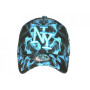 Casquette NY Bleue et Noire Fashion Streetwear Baseball Smoky - Taille Unique - Bleu