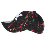 Hip Hop Honour Casquette NY Rouge Orange et Noire Look Original Tags Baseball Paynter - Mixte